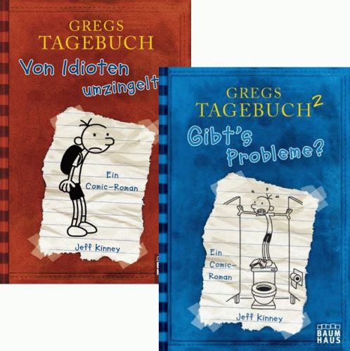 JEFF KINNEY Gregs Tagebuch 1+2 Von Idioten umzingelt + Gibts Probleme 