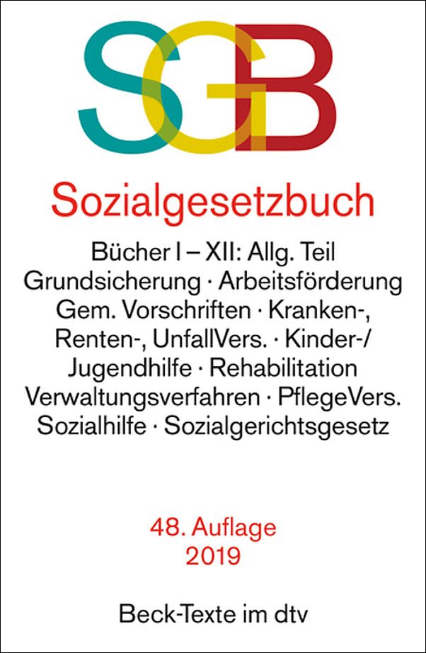 SOZIALGESETZBUCH (SGB) 41. Auflage 2012 *****NEU*****