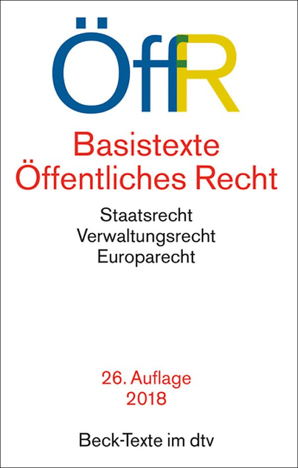 Basistexte Öffentliches Recht dtv Beck Texte PDF